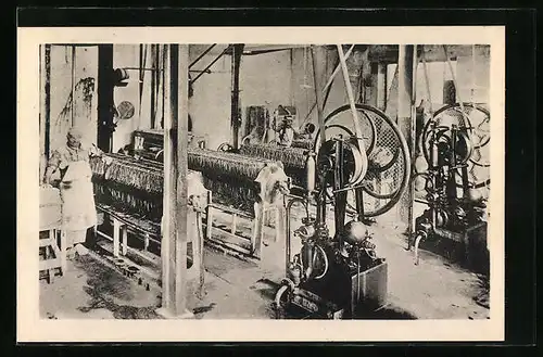 AK Limoges, Pressage des Pates a Porcelaine, Porzellan