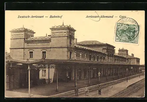 AK Avricourt, Gare, Bahnhof