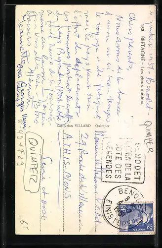 AK Quimper, Faience Bretonne, Fayence-Herstellung