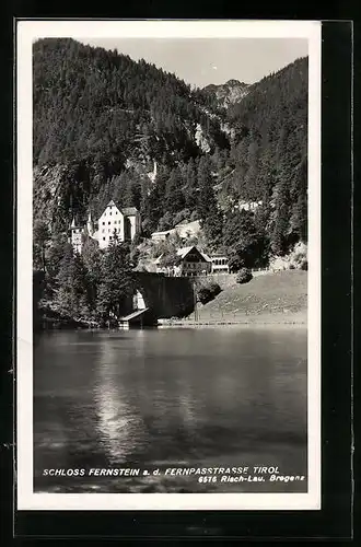 AK Fernpass, Ansicht des Schlosses Fernstein an der Fernpassstrasse