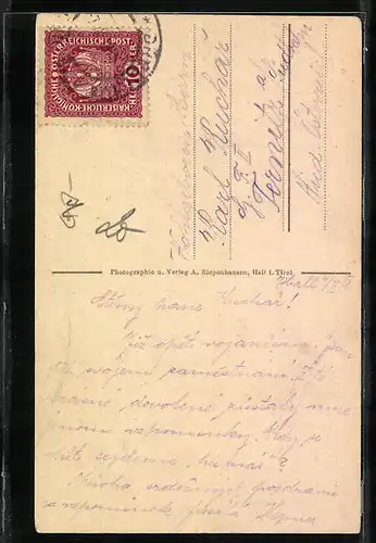 AK Hall in T., Totalansicht mit Bettelwurf