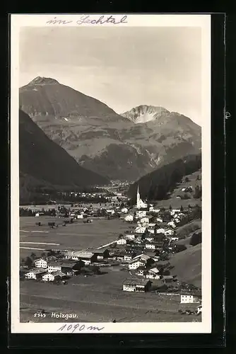 AK Holzgau im Lechtal, Gesamtansicht aus der Vogelschau