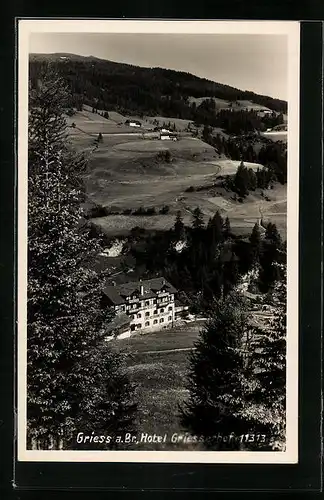AK Griess a. Br., Hotel Griesserhof aus der Vogelschau