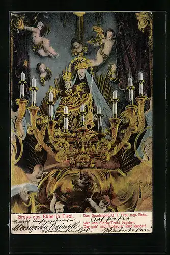 AK Ebbs i. T., Das Gnadenbild U. i. Frau von Ebbs