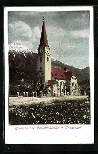AK Innsbruck, Gesamtansicht der Evangelischen Christuskirche