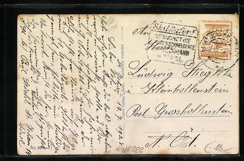 AK St. Johann i. T., Speckbacherstrasse mit Gasthof Post