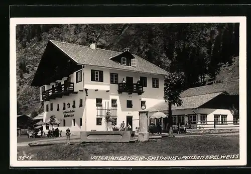 AK Unterlängenfeld, Gasthaus und Pension Edelweiss