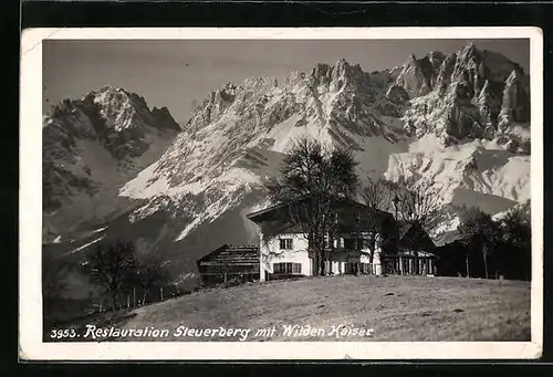 AK Kitzbühel, Restauration Steuerberg mit Wilden Kaiser