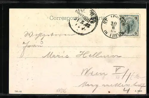 AK St. Johann, Ortsansicht mit Kirche