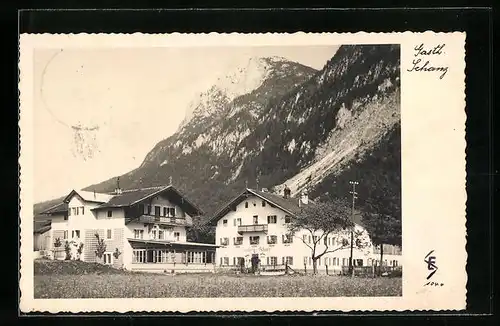 AK Kufstein, Blick zum Gasthof Schanz