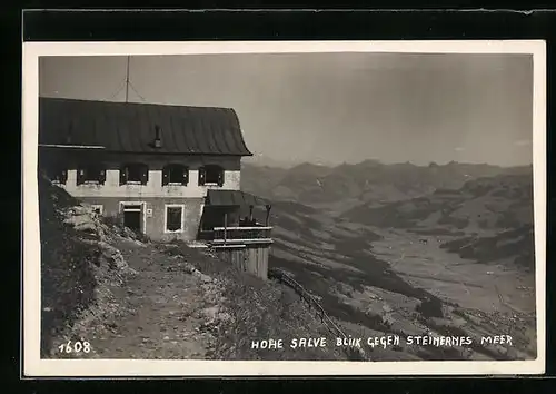 AK Hopfgarten, Hohe Salve mit Blick gegen Steinernes Meer