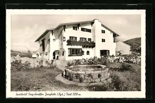 AK Jungholz-Langenschwand, Blick auf das Sporthotel Sorgschrofen