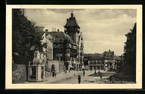 AK Kufstein, Blick auf den platz