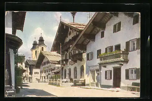 AK St. Johann, Strassenpartie vor der Apotheke