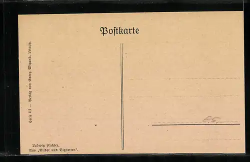 Künstler-AK Ludwig Richter: Bilder und Vignetten