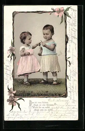 Präge-AK Kinder beim Spielen Das ist was Feines, sagt so ein Kleines....