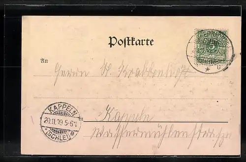 AK Eckernförde, Erinnerung an die Jubelfeier 1899, Festwagen der Fischer-Innung