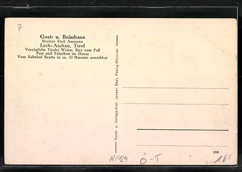 AK Lech-Aschau, Gast- und Bräuhaus