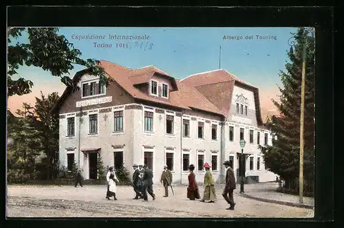 AK Torino, Esposizione Internazionale 1911, Albergo del Touring