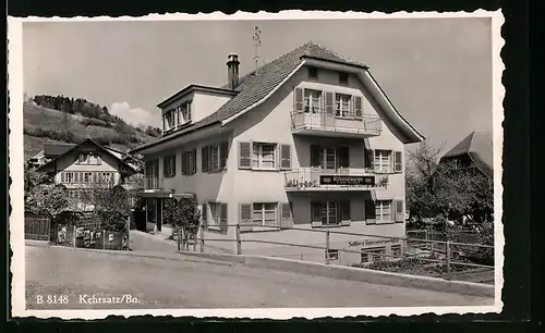 AK Kehrsatz b. Bern, Strassenpartie mit Kolonialwaren-Handlung