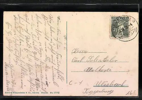 AK Frauenfeld, Strassenpartie in der Vorstadt