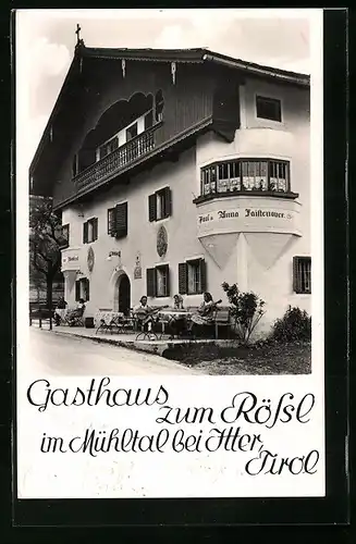 AK Mühltal bei Itter, Gasthaus zum Rössle