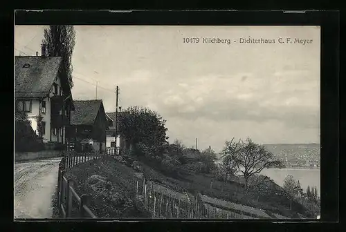 AK Kilchberg, Strassenpartie am Dichterhaus C.F. Meyer