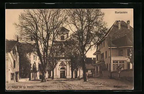 AK Mariastein, Ortspartie mit Hotel zur Post