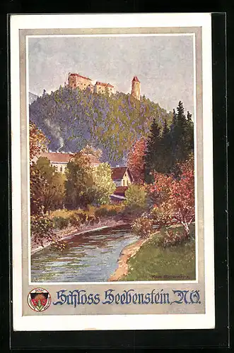 Künstler-AK Rudolf Schmidt: Deutscher Schulverein Nr. 579: Seebenstein, Schloss Seebenstein