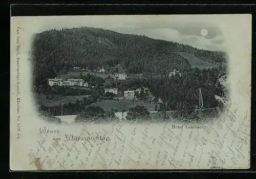 AK Mürzzuschlag, Hôtel Lambach mit Wald