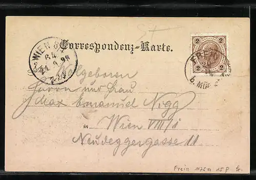 AK Frein bei Mürzsteg, Ortsansicht aus der Vogelschau