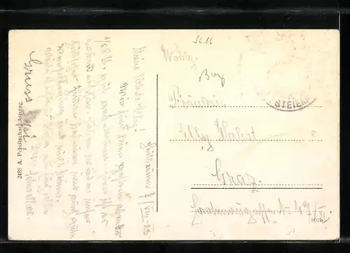 AK Heilbrunn, Ortsansicht aus der Vogelschau