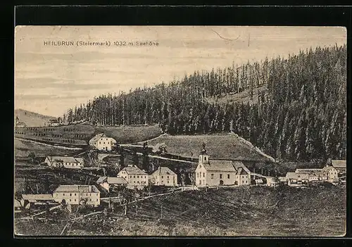 AK Heilbrun, Ortsansicht mit Kirche