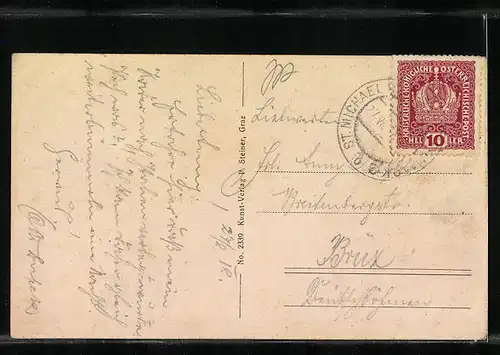 AK St. Michael, Ortsansicht aus der Vogelschau