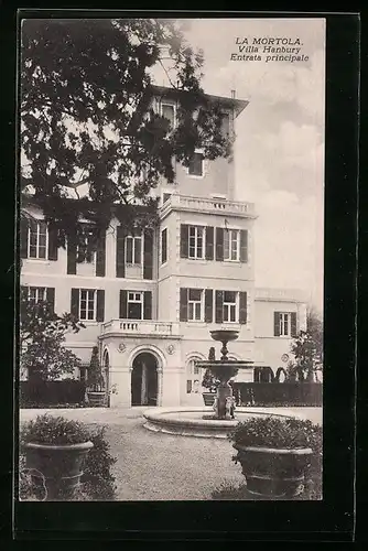 AK Ventimiglia, La Mortola, Villa Hanbury, Entrata principale