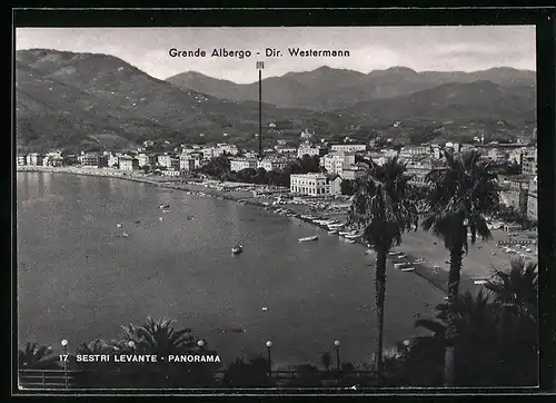 AK Sestri Levante, Panorama con Grande Albergo Dir. Westermann