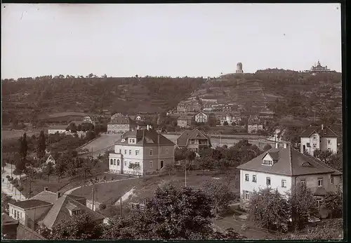 Fotografie Brück & Sohn Meissen, Ansicht Radebeul-Oberlössnitz, Hoflössnitz, Bismarckturm & Spitzhaus