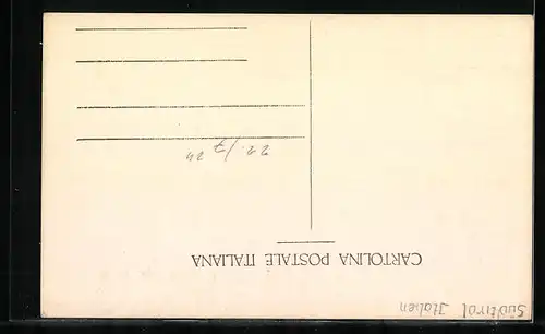 AK Cortina, Ortspartie mit historischen Häusern