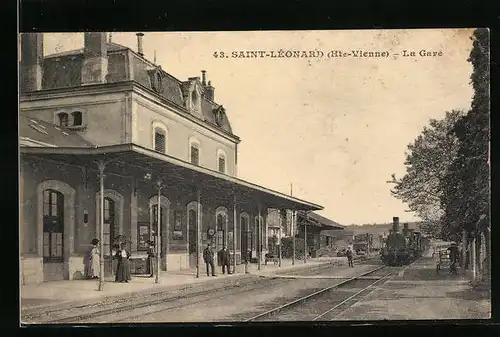 AK Saint-Léonard, la Gare