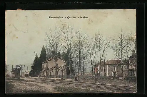 AK Maurs-la-Jolie, Quartier de la Gare