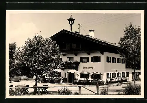 Foto-AK Kössen, Gasthaus Lucknerhof