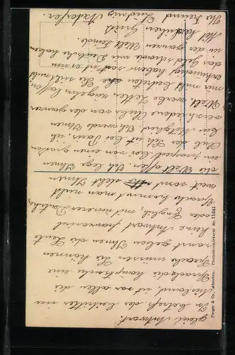 AK Telfs, Strassenpartie mit Kirche und Hoher Munde