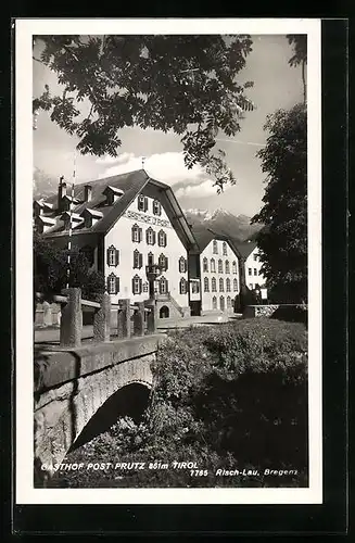 AK Prutz, Gasthof Post von der Brücke