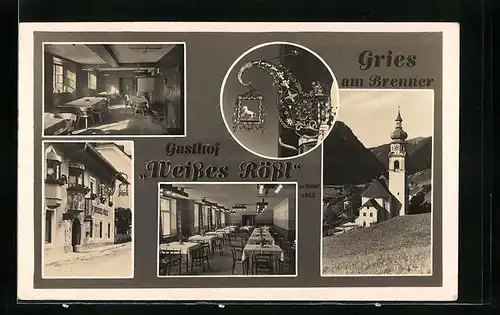 AK Gries am Brenner, Gasthof Weisses Rössl