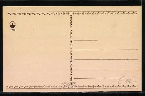 AK Reutte, Gasthof zur goldenen Glocke