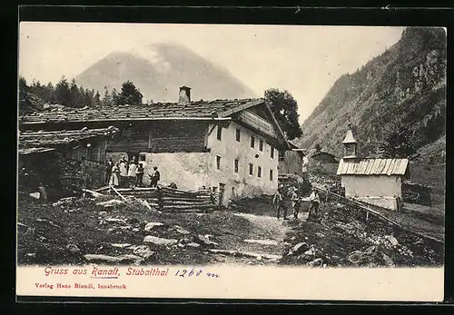 AK Ranalt, Ortspartie im Stubaithal