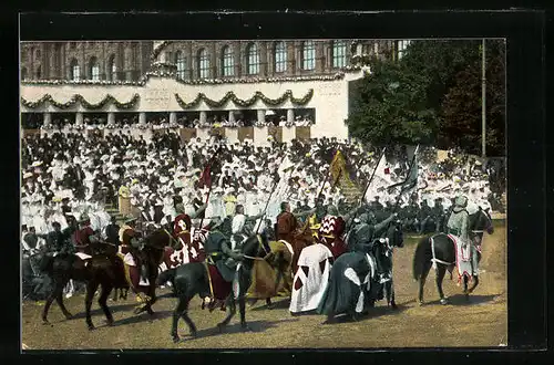AK Kaiserhuldigung 1908, König Rudolf von Habsburg