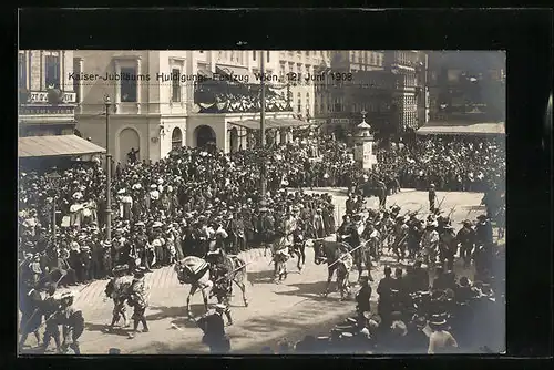 AK Wien, Kaiserjubiläums-Festzug 1908, Lanzenträger