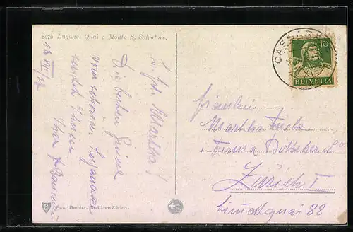 AK Lugano, Quai e Monte S. Salvatore