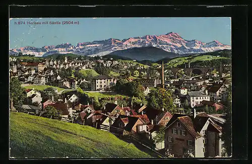 AK Herisau, Panorama mit Säntis